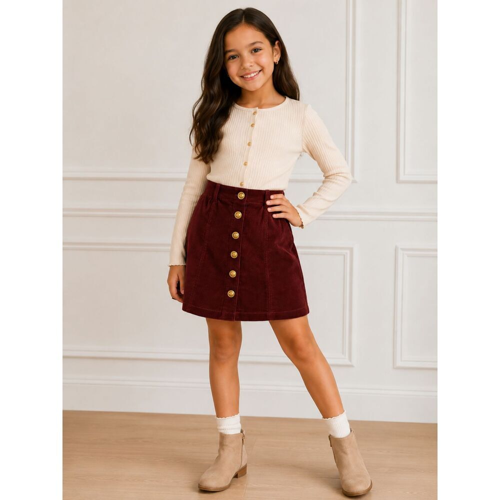 A Loves A Girls Red Skirt Size L NWT